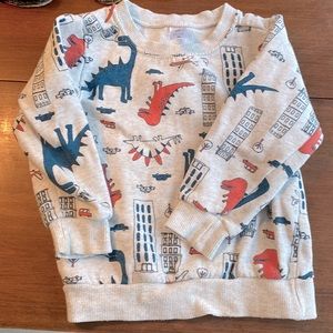 Carters 3T  dinosaur car city sweatshirt top